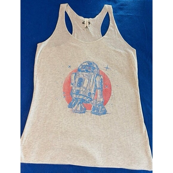 Star Wars Tops - Star Wars R2-D2 Graphic Racerback Tank Top - Women's Medium